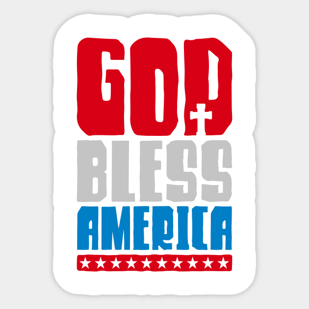 God Bless America Sticker by Ombre Dreams